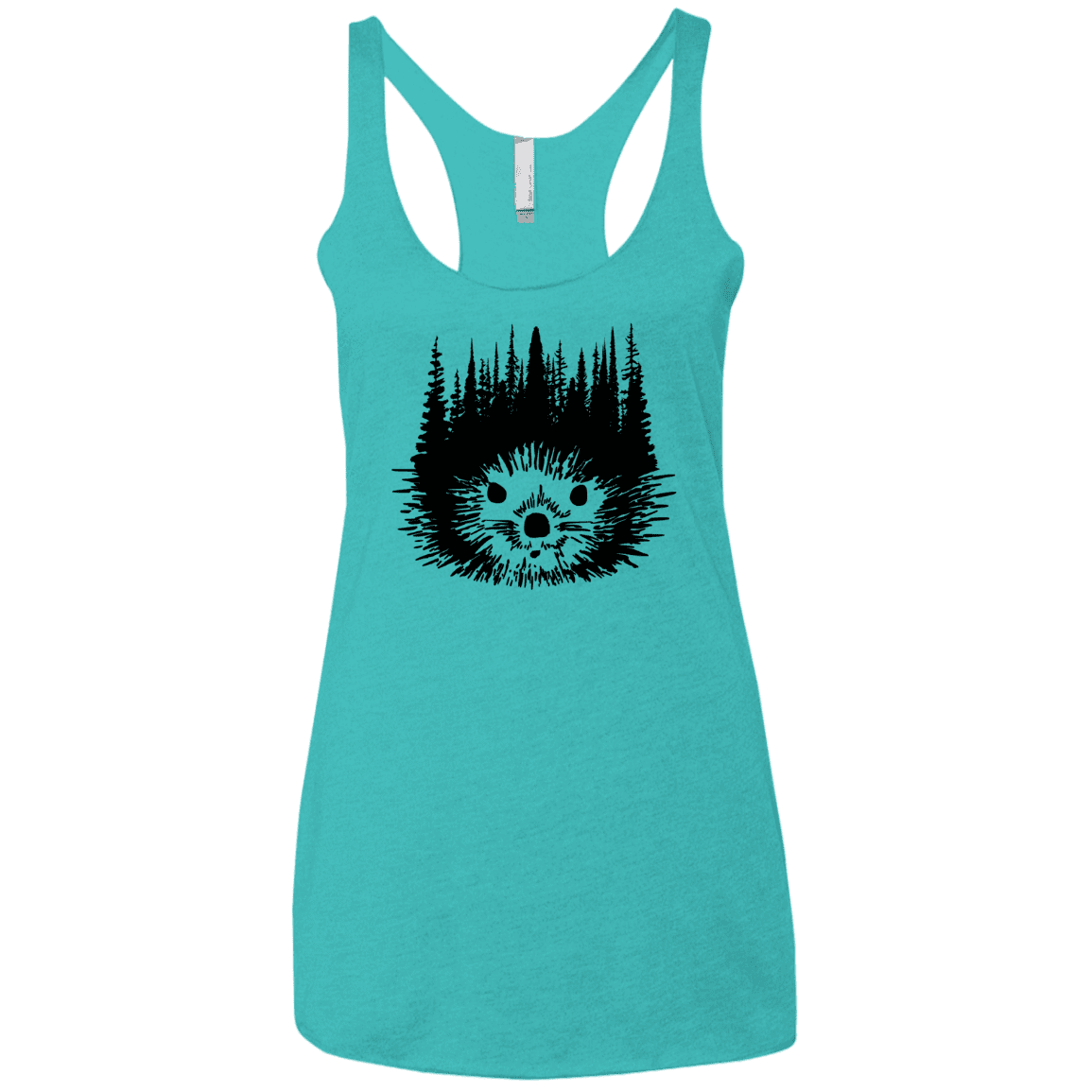 T-Shirts Tahiti Blue / X-Small Dam Beaver Women's Triblend Racerback Tank