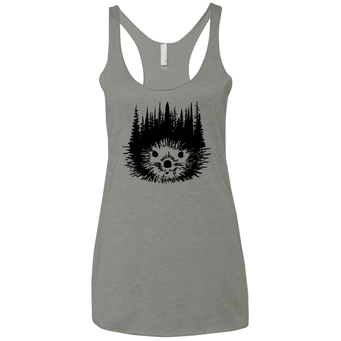 T-Shirts Venetian Grey / X-Small Dam Beaver Women's Triblend Racerback Tank