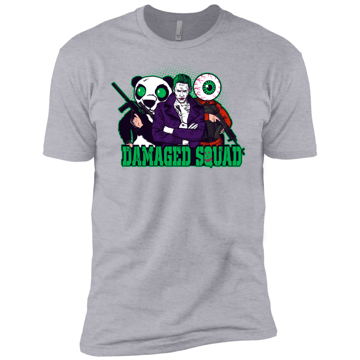 T-Shirts Heather Grey / YXS Damaged Squad Boys Premium T-Shirt