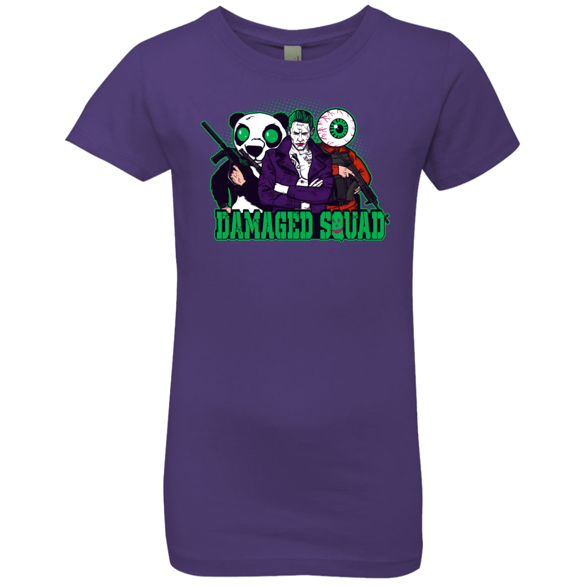 T-Shirts Purple Rush / YXS Damaged Squad Girls Premium T-Shirt