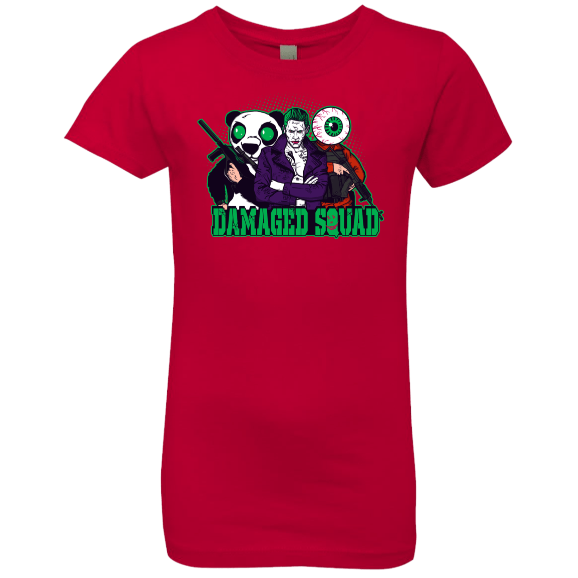 T-Shirts Red / YXS Damaged Squad Girls Premium T-Shirt