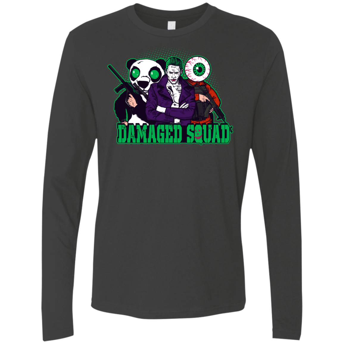 T-Shirts Heavy Metal / Small Damaged Squad Men's Premium Long Sleeve