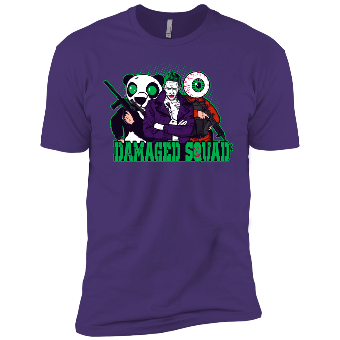 T-Shirts Purple Rush/ / X-Small Damaged Squad Men's Premium T-Shirt