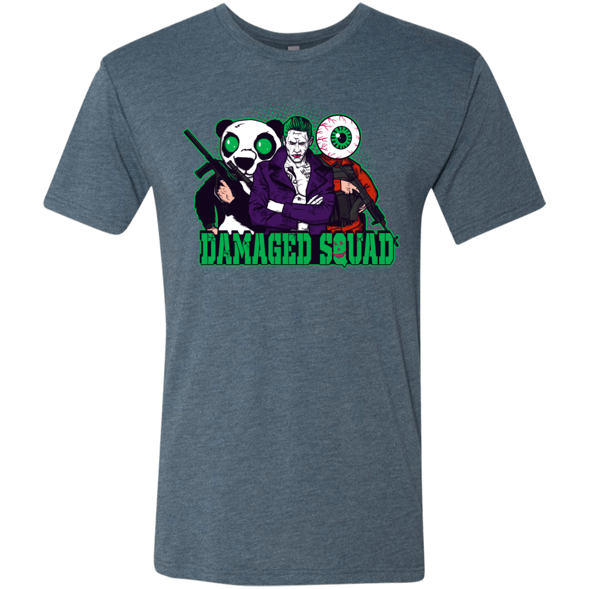 T-Shirts Indigo / Small Damaged Squad Men's Triblend T-Shirt
