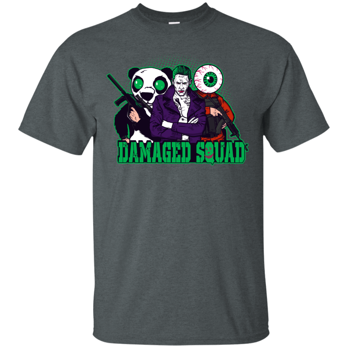 T-Shirts Dark Heather / Small Damaged Squad T-Shirt