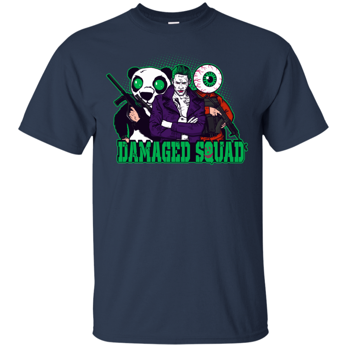T-Shirts Navy / Small Damaged Squad T-Shirt