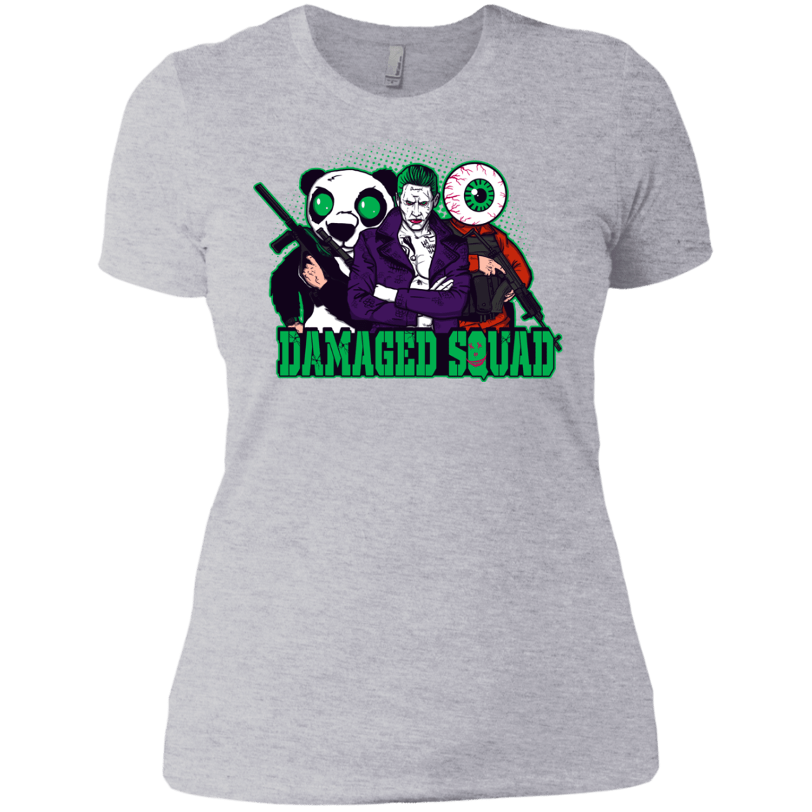 T-Shirts Heather Grey / X-Small Damaged Squad Women's Premium T-Shirt