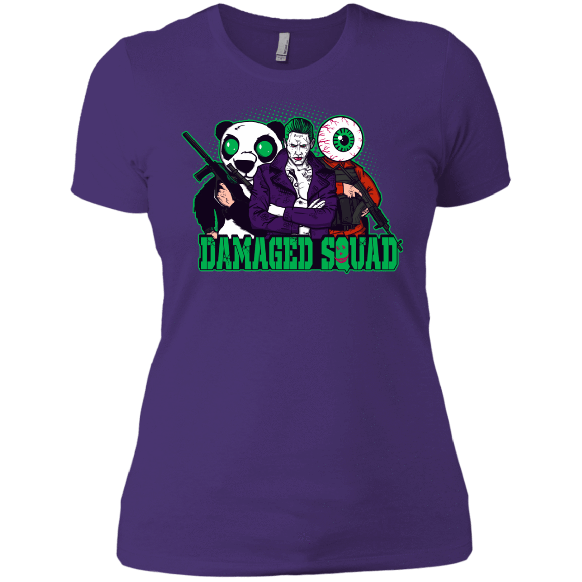 T-Shirts Purple Rush/ / X-Small Damaged Squad Women's Premium T-Shirt