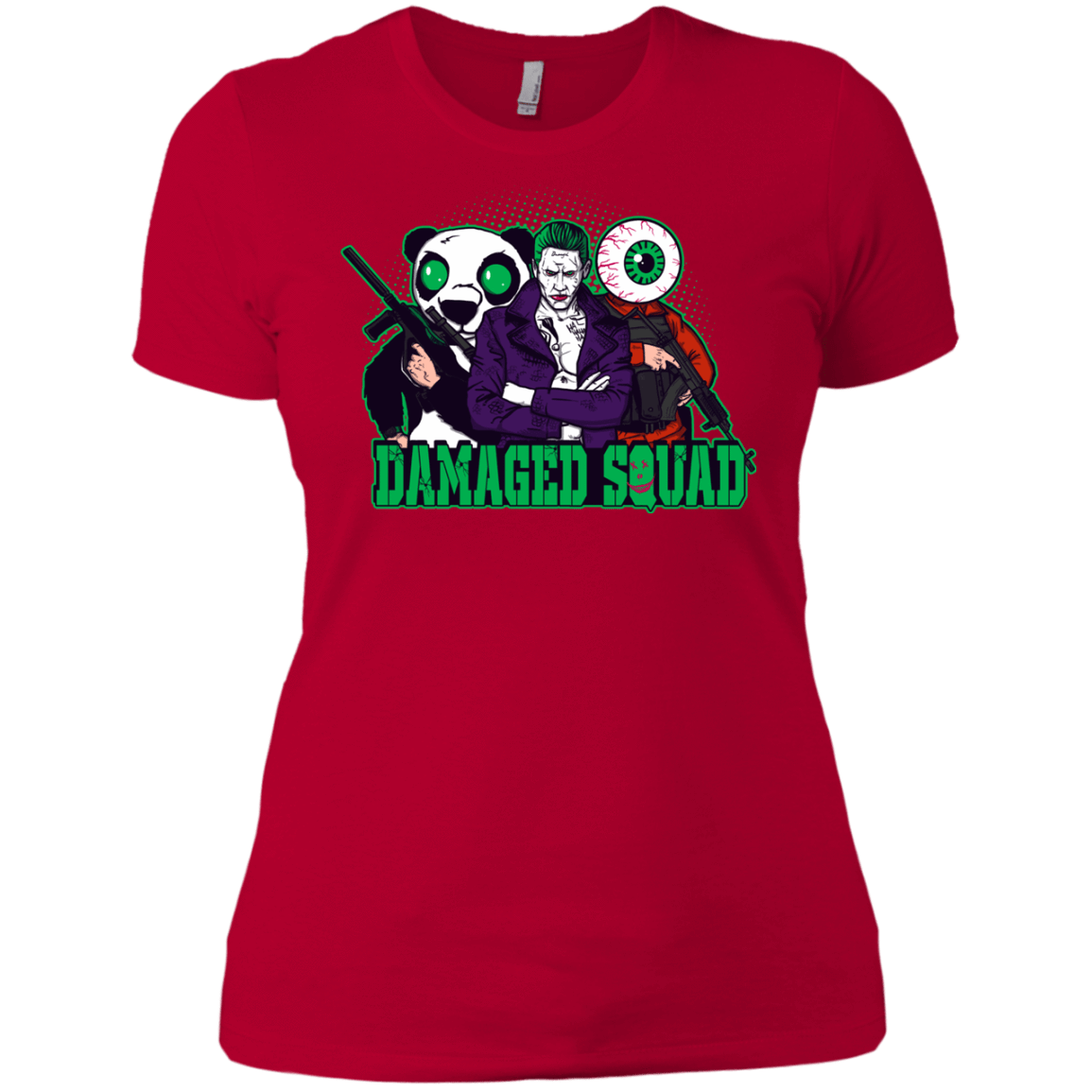T-Shirts Red / X-Small Damaged Squad Women's Premium T-Shirt
