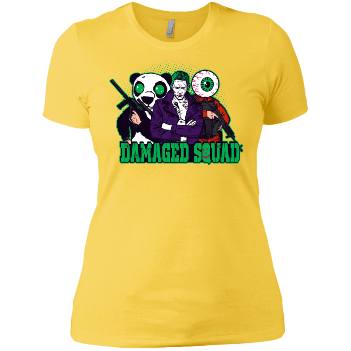 T-Shirts Vibrant Yellow / X-Small Damaged Squad Women's Premium T-Shirt