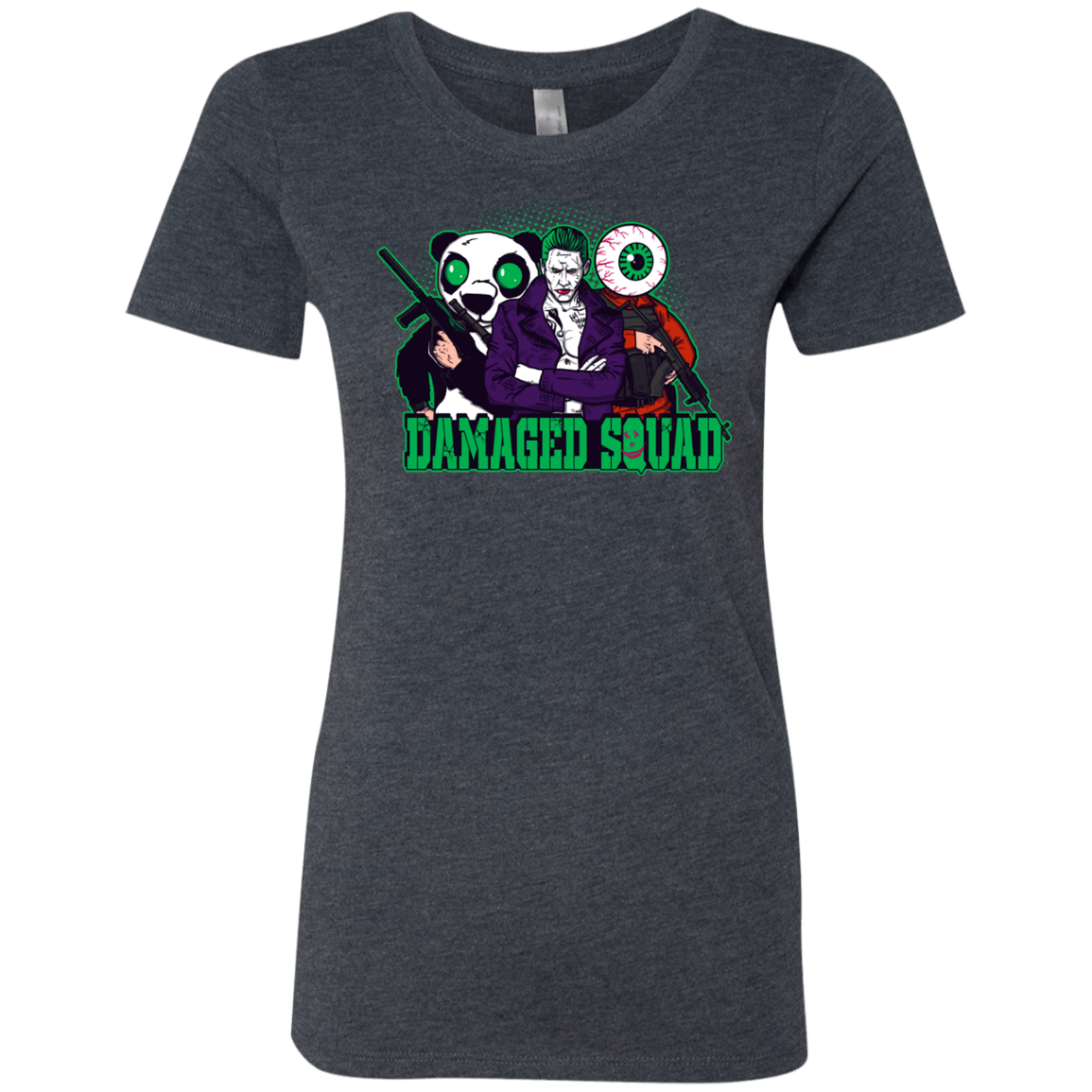 T-Shirts Vintage Navy / Small Damaged Squad Women's Triblend T-Shirt