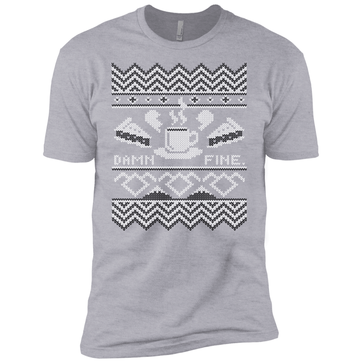 T-Shirts Heather Grey / YXS Damn Fine Sweater_mephias Boys Premium T-Shirt