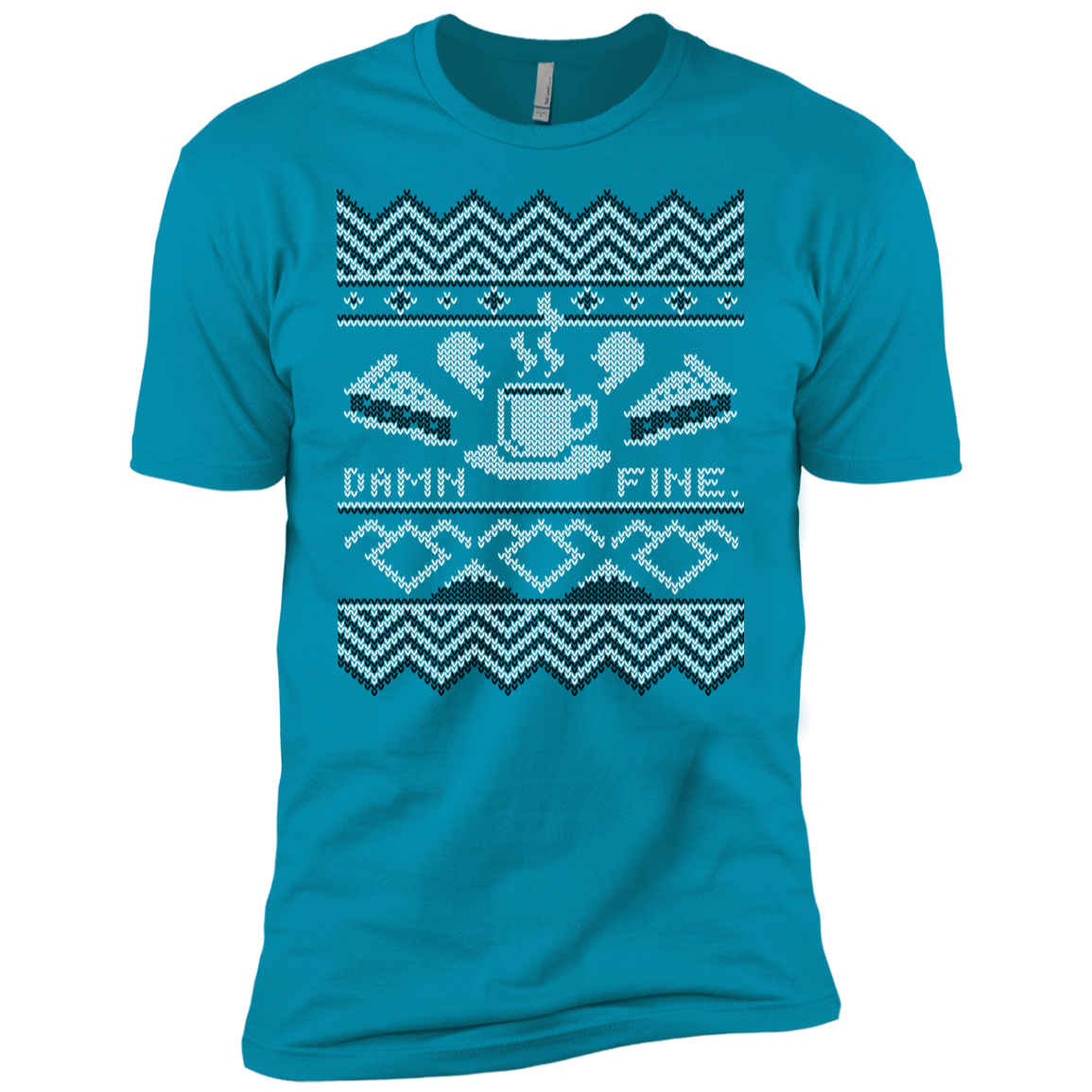 T-Shirts Turquoise / YXS Damn Fine Sweater_mephias Boys Premium T-Shirt