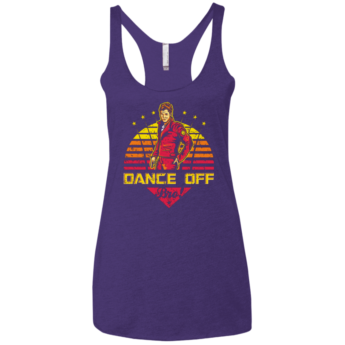 T-Shirts Purple / X-Small Dance Off Bro Women's Triblend Racerback Tank