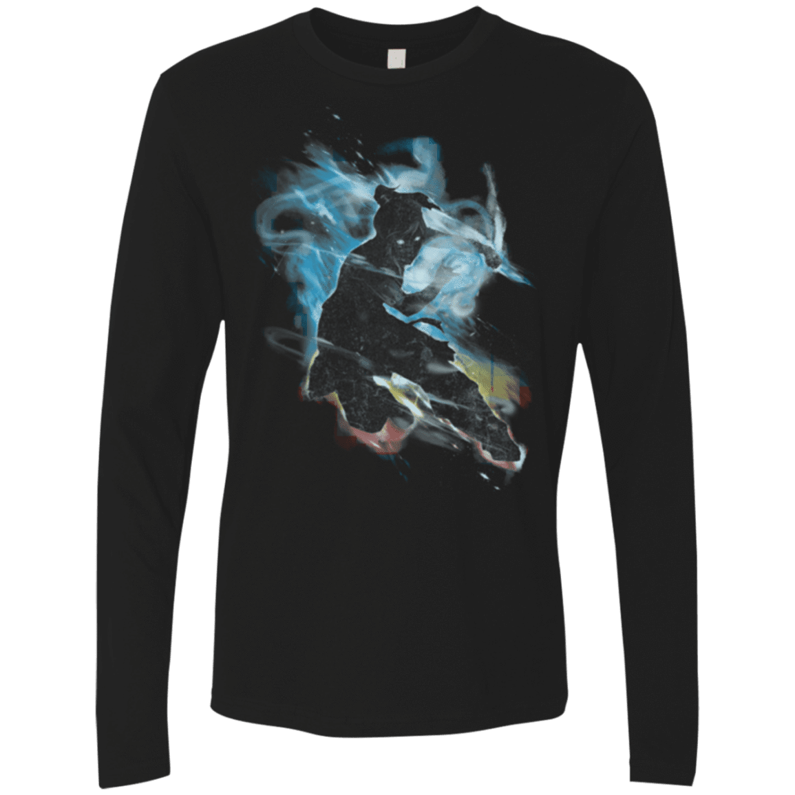 T-Shirts Black / Small Dancing With Elements Korra Men's Premium Long Sleeve