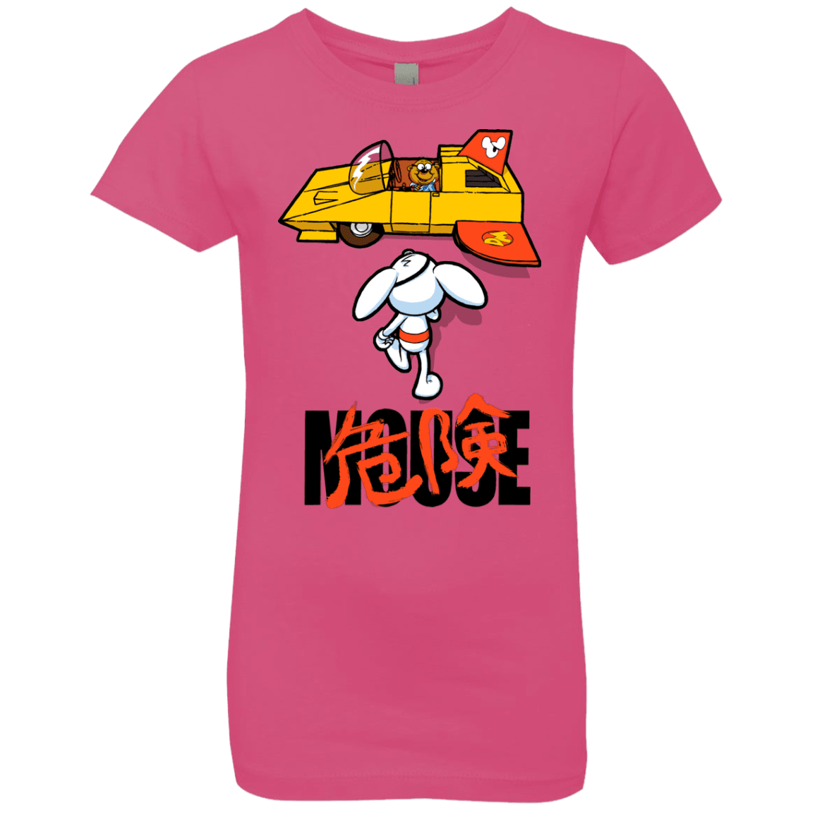 T-Shirts Hot Pink / YXS Danger Akira Mouse Girls Premium T-Shirt