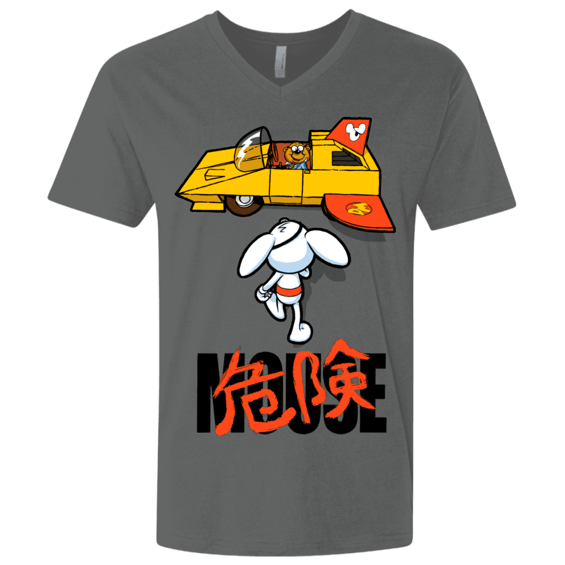 T-Shirts Heavy Metal / X-Small Danger Akira Mouse Men's Premium V-Neck