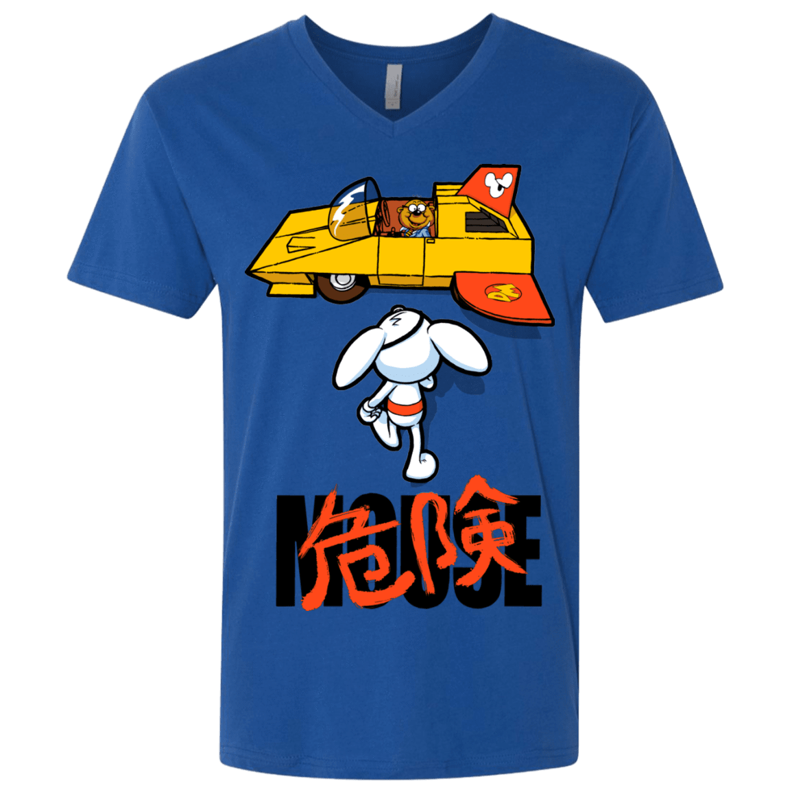 T-Shirts Royal / X-Small Danger Akira Mouse Men's Premium V-Neck