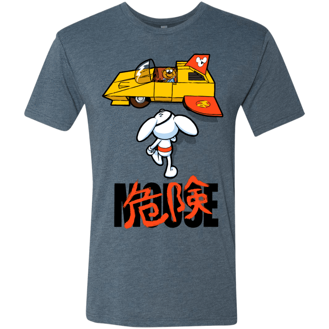 T-Shirts Indigo / Small Danger Akira Mouse Men's Triblend T-Shirt
