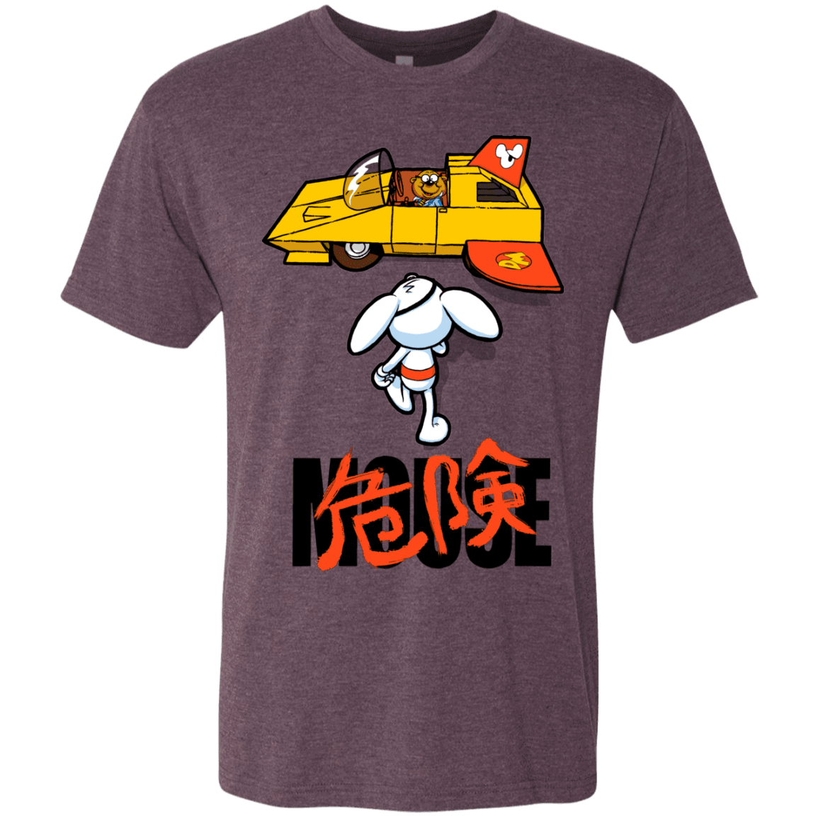 T-Shirts Vintage Purple / Small Danger Akira Mouse Men's Triblend T-Shirt