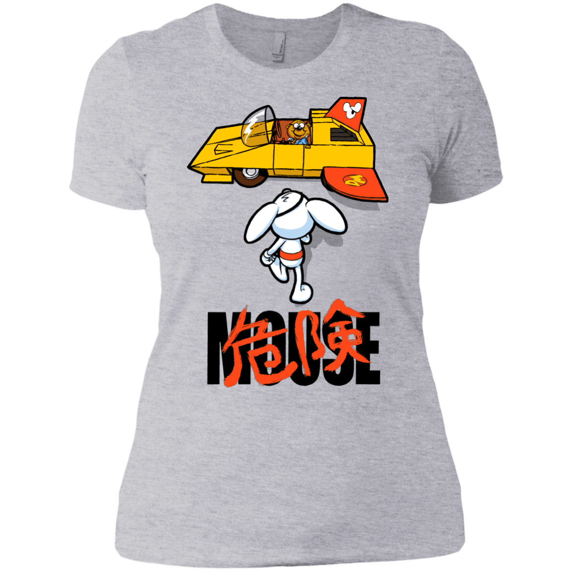 T-Shirts Heather Grey / X-Small Danger Akira Mouse Women's Premium T-Shirt