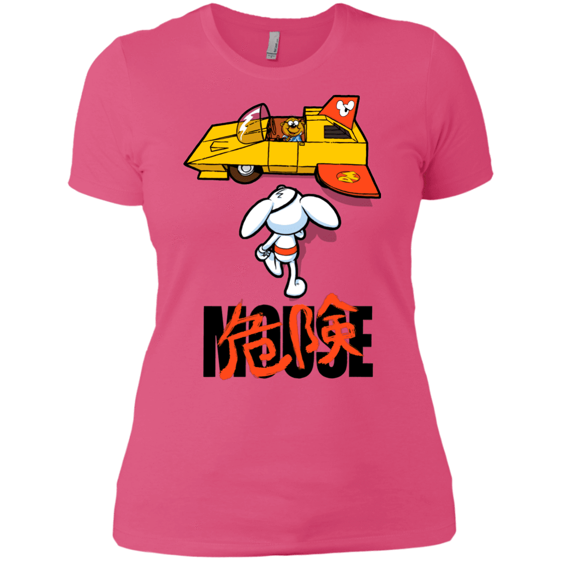T-Shirts Hot Pink / X-Small Danger Akira Mouse Women's Premium T-Shirt