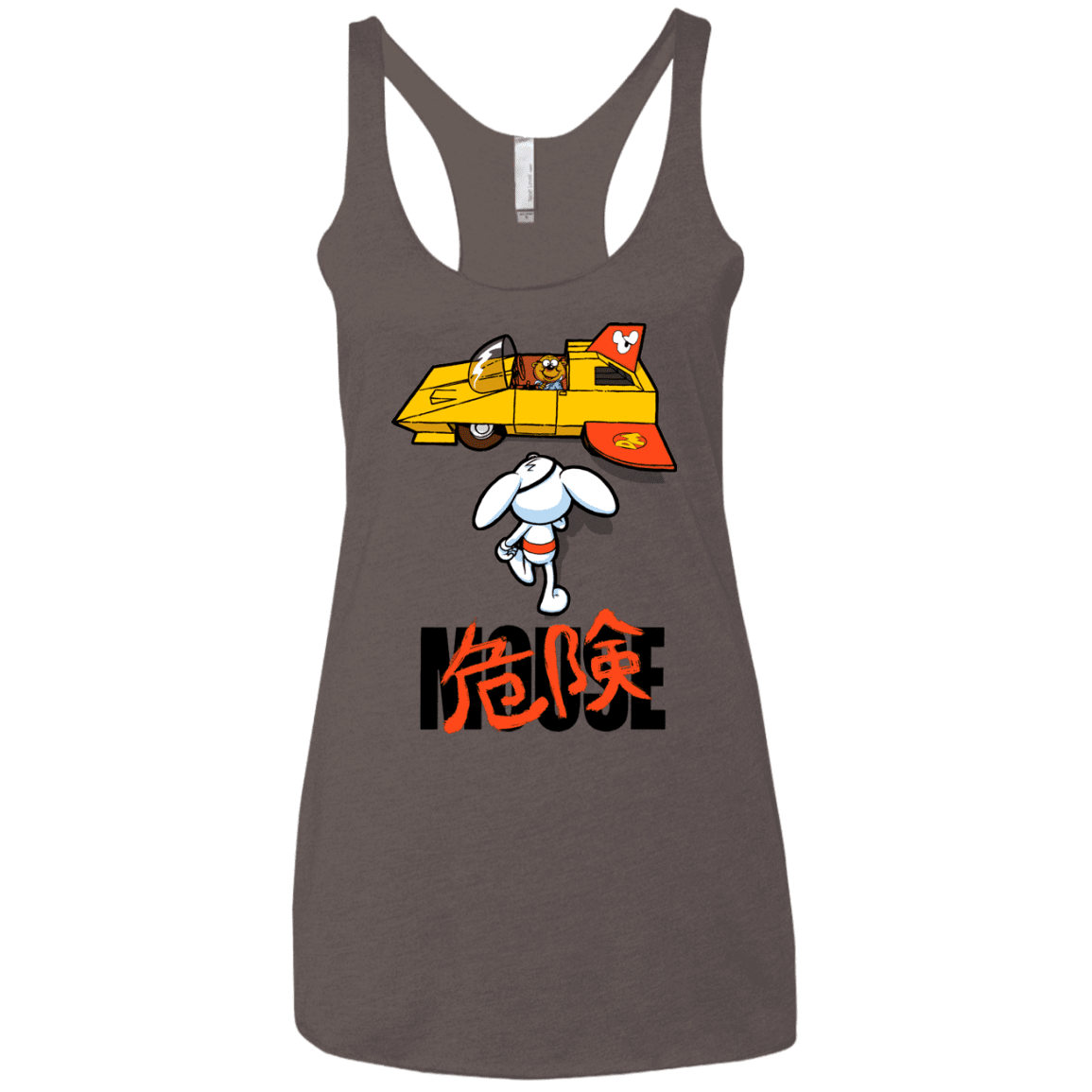 T-Shirts Macchiato / X-Small Danger Akira Mouse Women's Triblend Racerback Tank