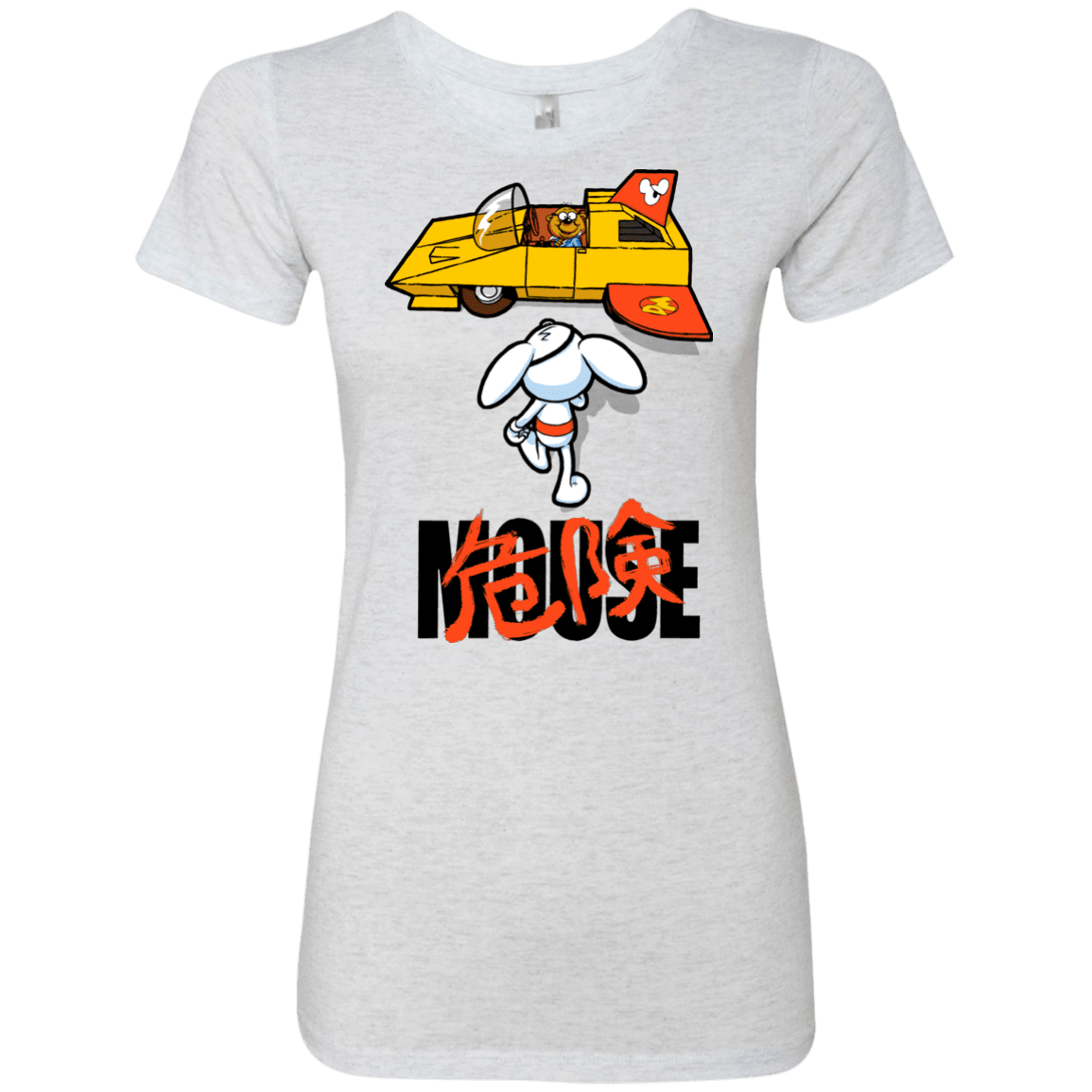 T-Shirts Heather White / Small Danger Akira Mouse Women's Triblend T-Shirt