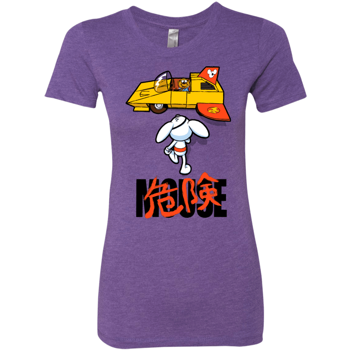 T-Shirts Purple Rush / Small Danger Akira Mouse Women's Triblend T-Shirt