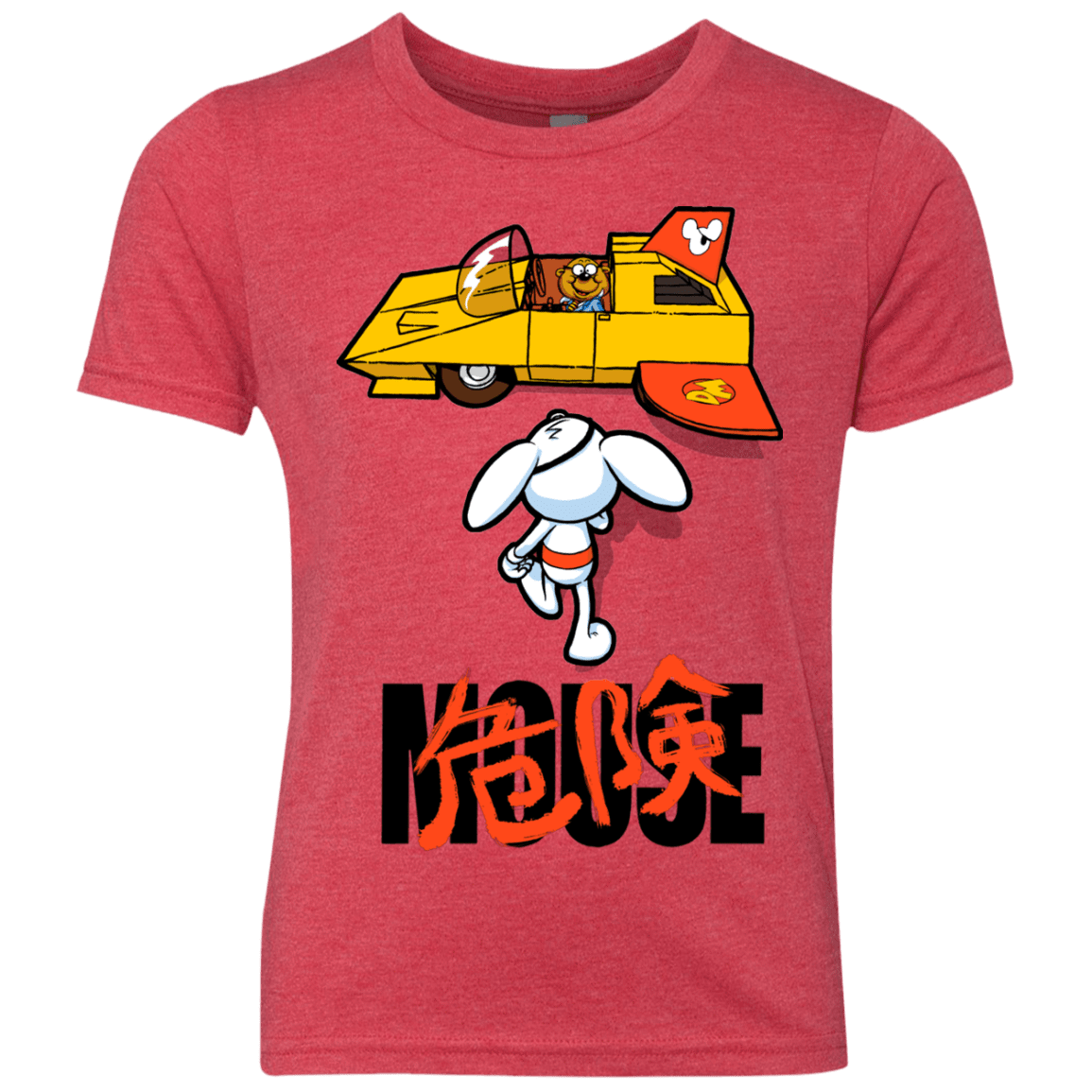 T-Shirts Vintage Red / YXS Danger Akira Mouse Youth Triblend T-Shirt