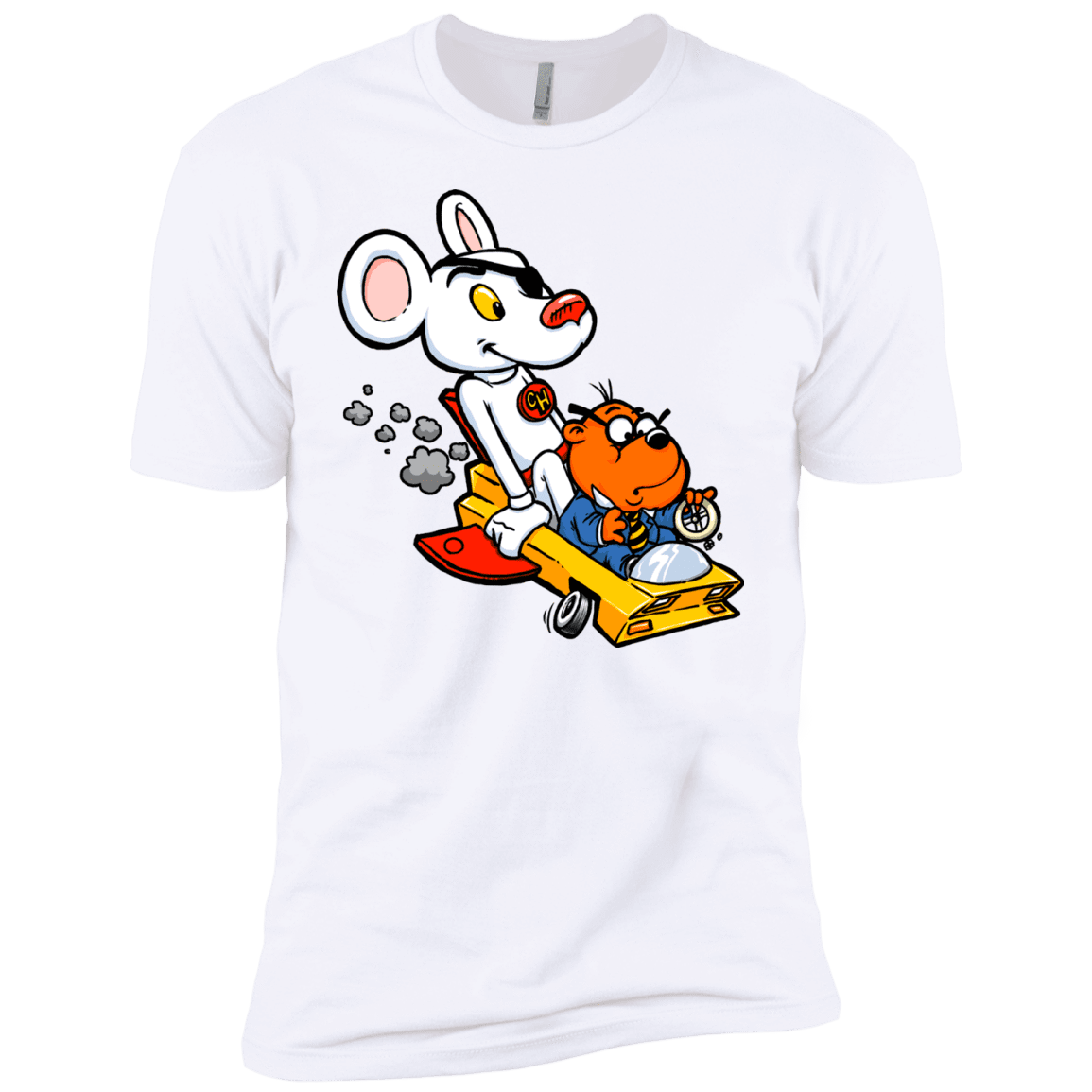T-Shirts White / YXS Danger Mouse Boys Premium T-Shirt