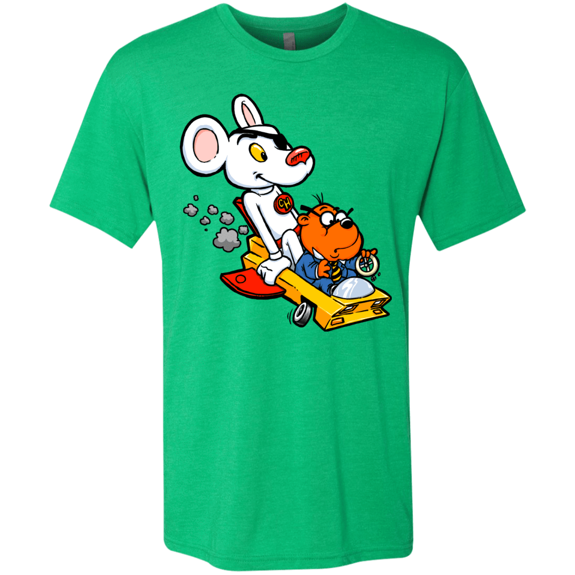 T-Shirts Envy / Small Danger Mouse Men's Triblend T-Shirt