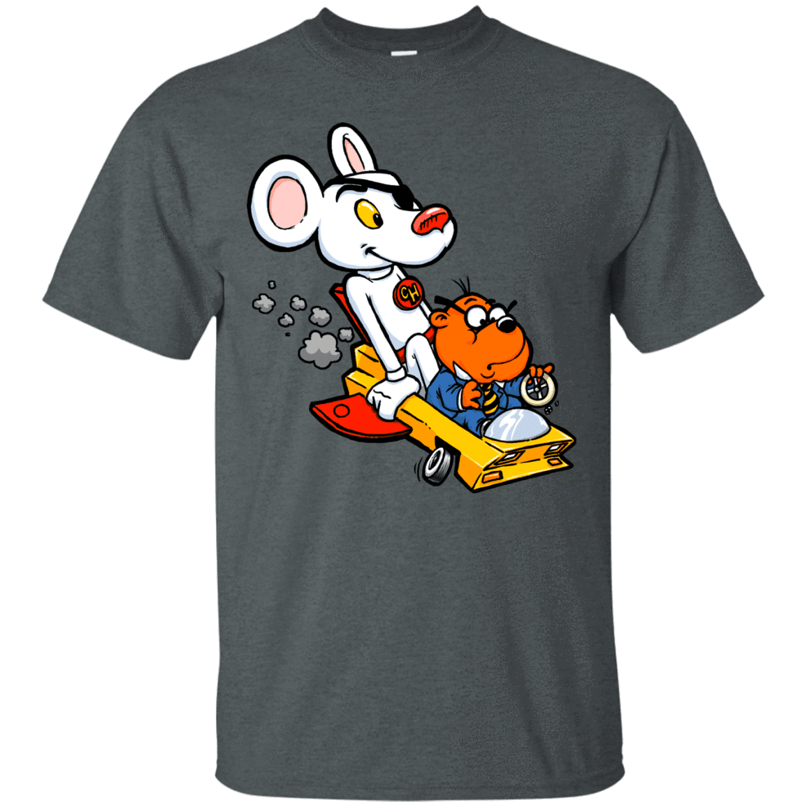 T-Shirts Dark Heather / Small Danger Mouse T-Shirt