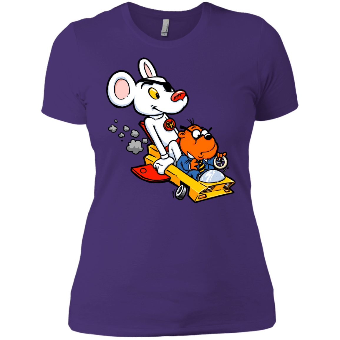 T-Shirts Purple / X-Small Danger Mouse Women's Premium T-Shirt