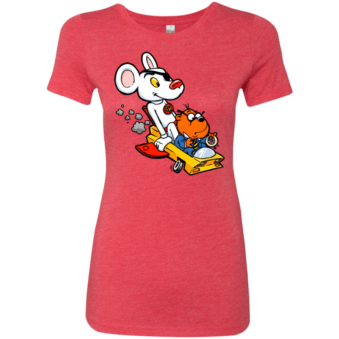 T-Shirts Vintage Red / Small Danger Mouse Women's Triblend T-Shirt