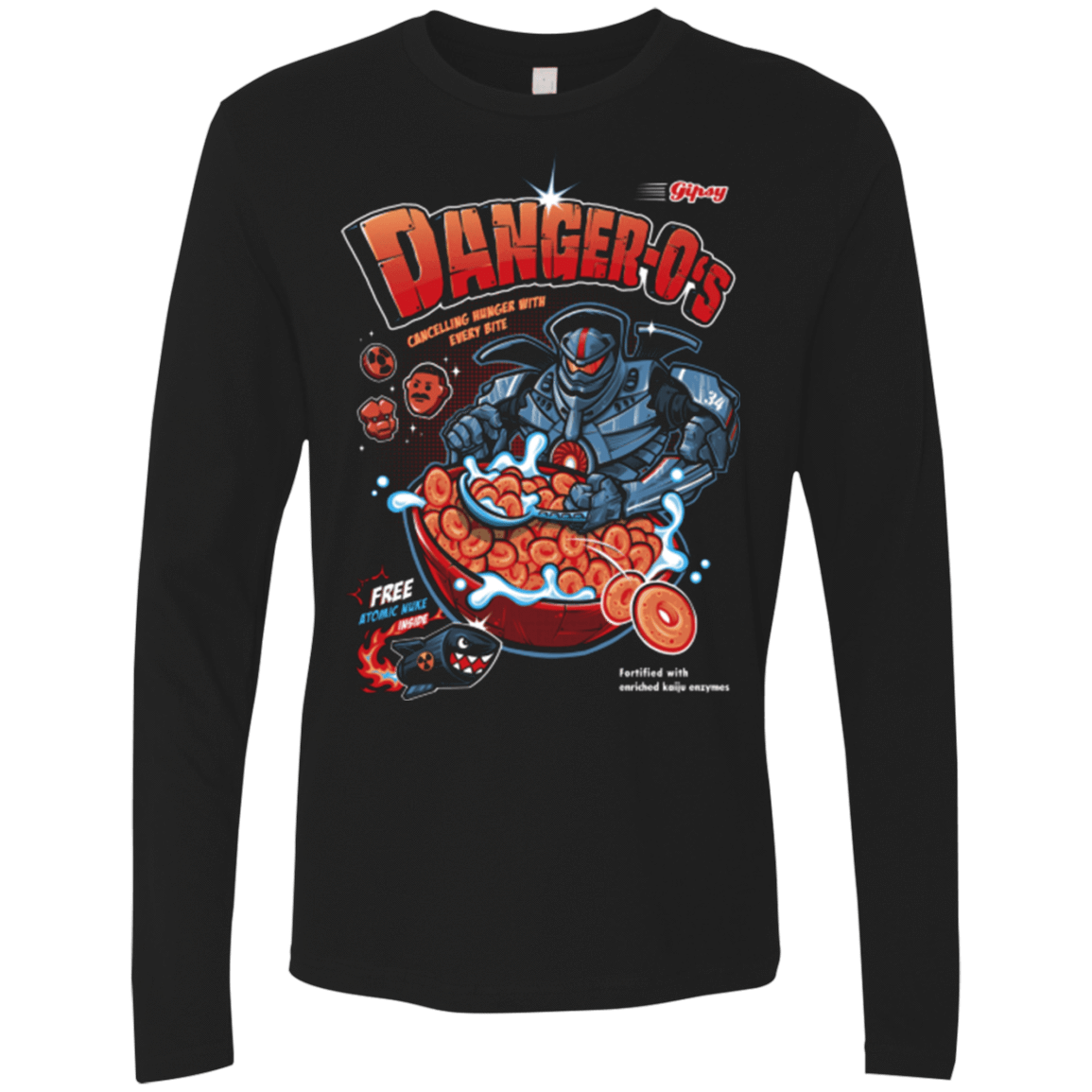 T-Shirts Black / Small Danger O's Men's Premium Long Sleeve