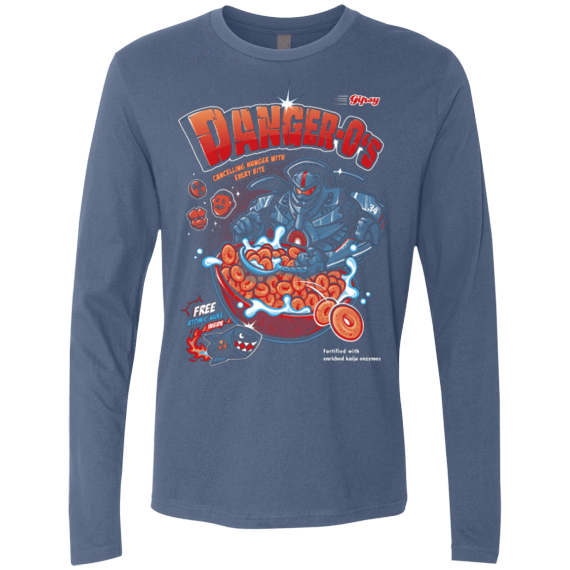 T-Shirts Indigo / Small Danger O's Men's Premium Long Sleeve
