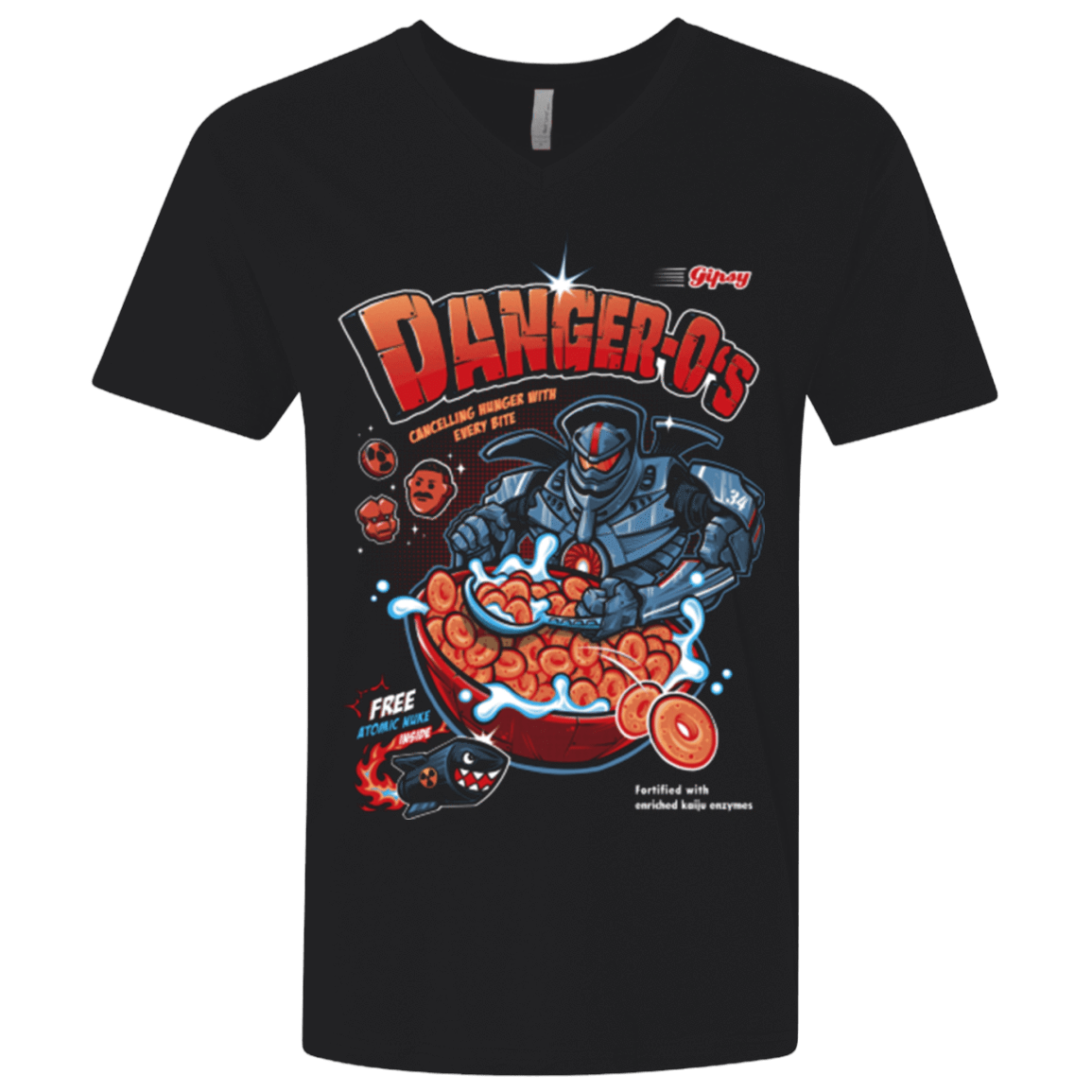T-Shirts Black / X-Small Danger O's Men's Premium V-Neck