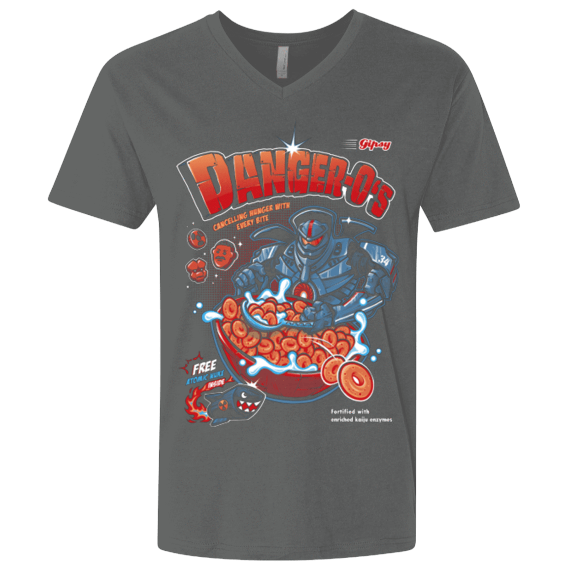 T-Shirts Heavy Metal / X-Small Danger O's Men's Premium V-Neck