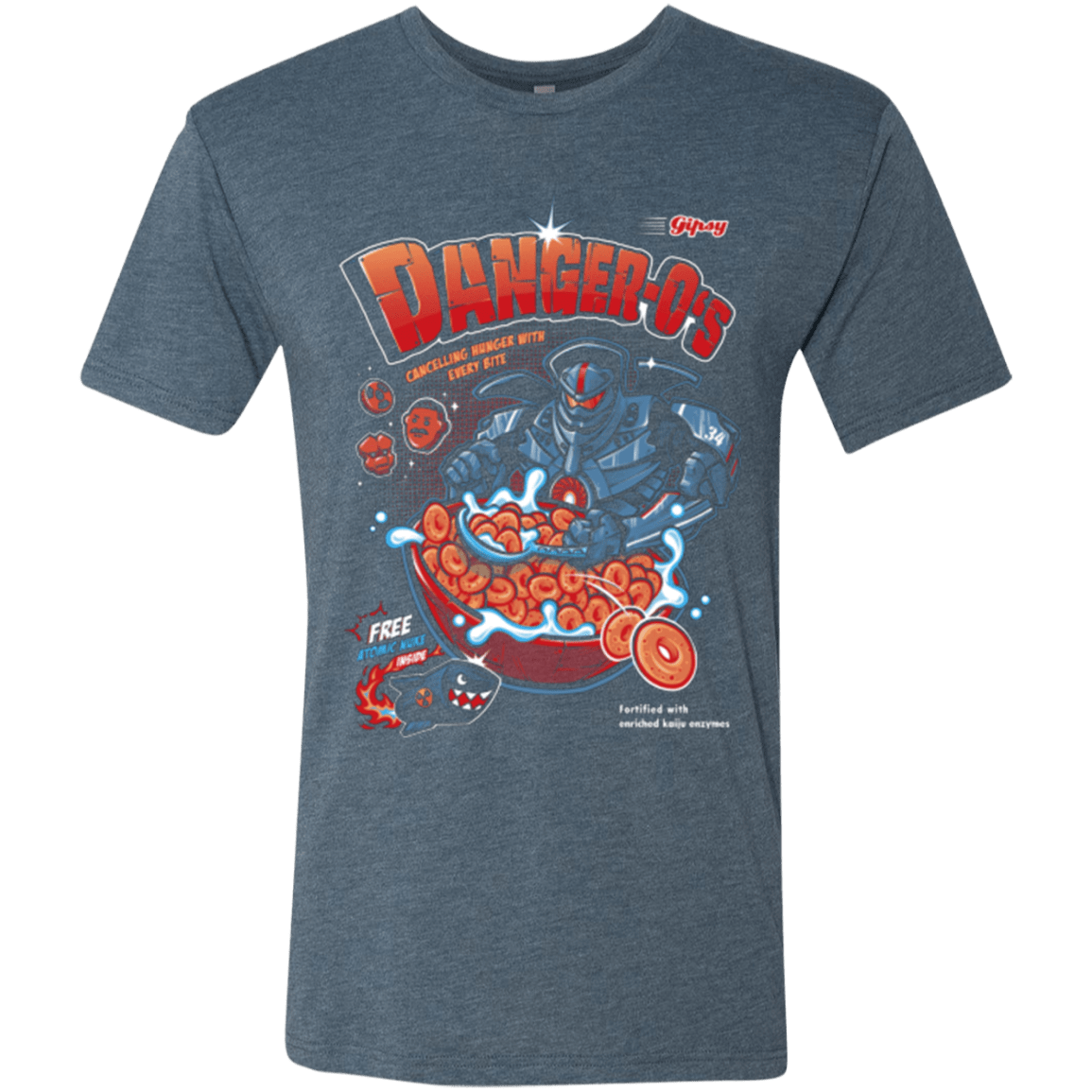 T-Shirts Indigo / Small Danger O's Men's Triblend T-Shirt