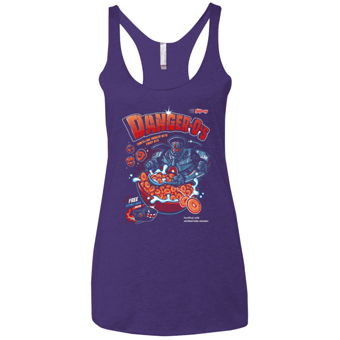 T-Shirts Purple / X-Small Danger O's Women's Triblend Racerback Tank