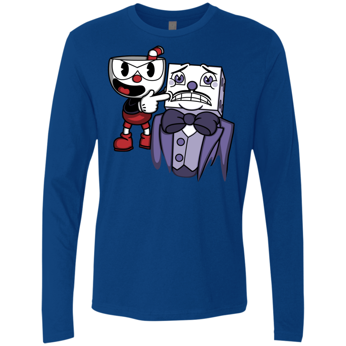 T-Shirts Royal / S Dangerous Finger Men's Premium Long Sleeve