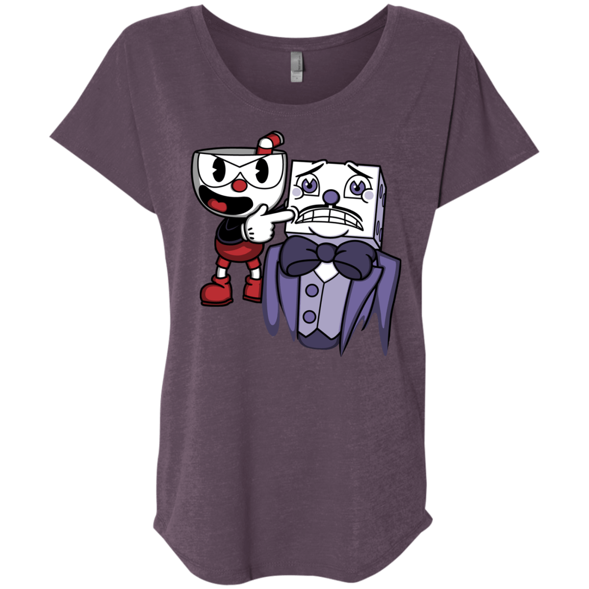 T-Shirts Vintage Purple / X-Small Dangerous Finger Triblend Dolman Sleeve