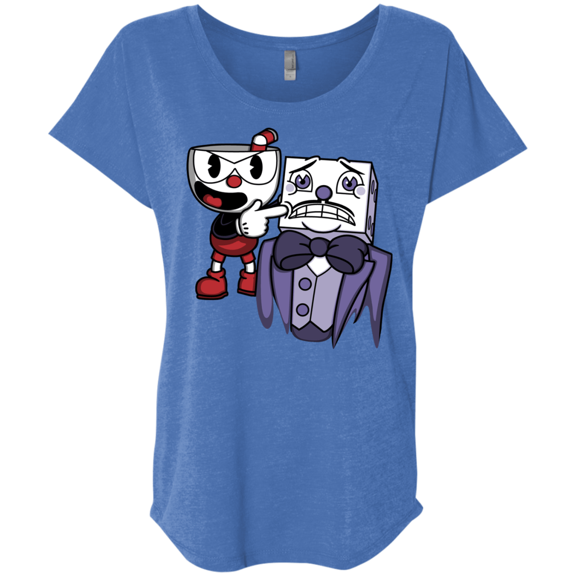 T-Shirts Vintage Royal / X-Small Dangerous Finger Triblend Dolman Sleeve