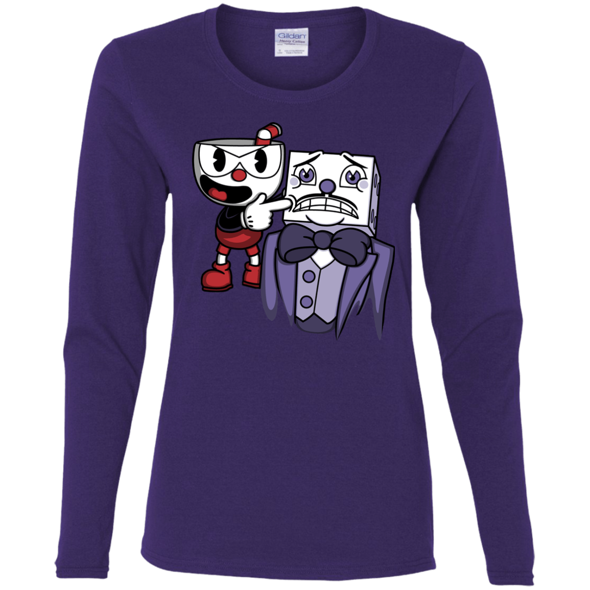 T-Shirts Purple / S Dangerous Finger Women's Long Sleeve T-Shirt