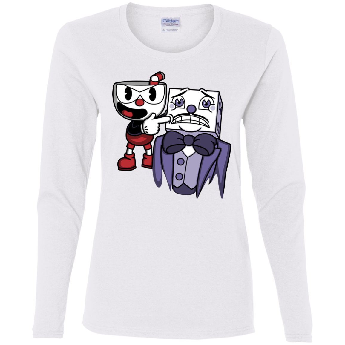 T-Shirts White / S Dangerous Finger Women's Long Sleeve T-Shirt