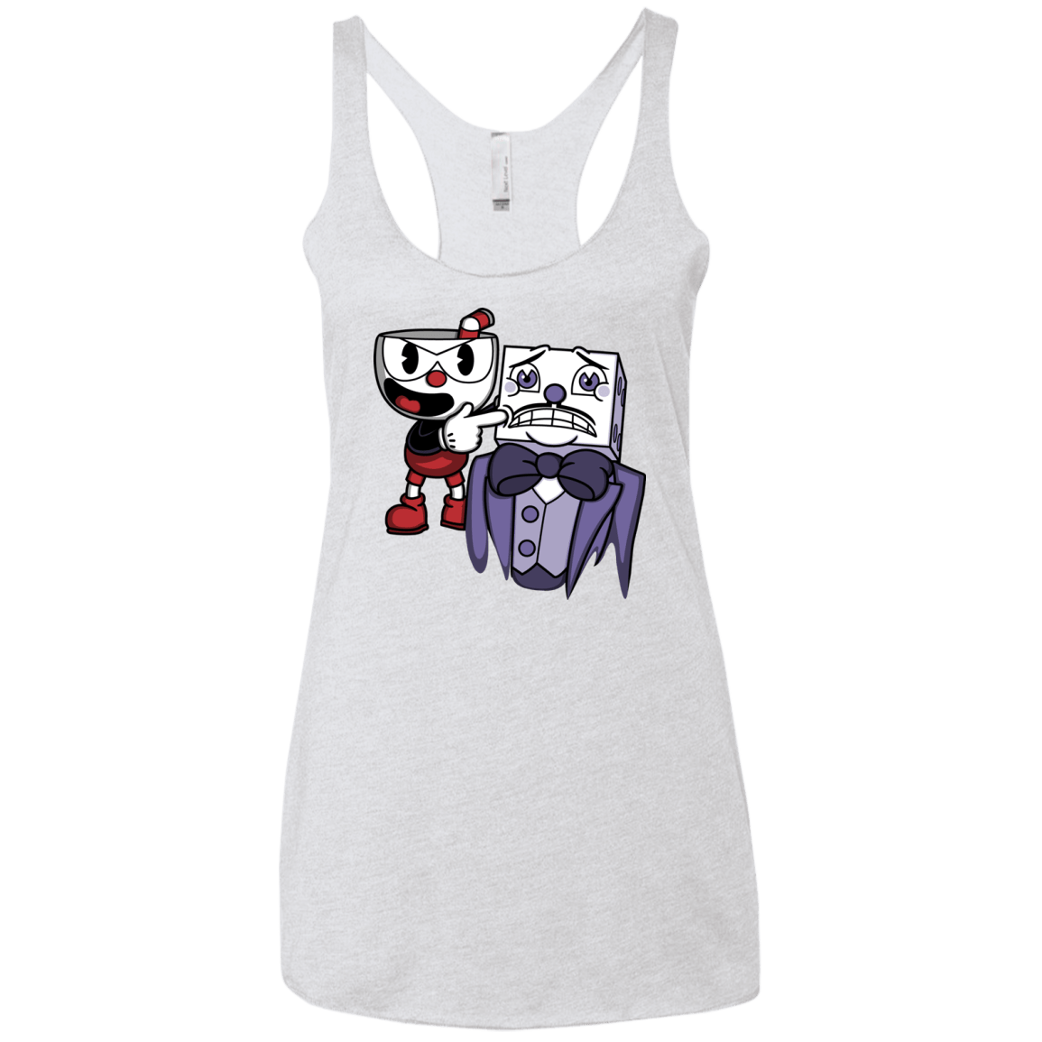 T-Shirts Heather White / X-Small Dangerous Finger Women's Triblend Racerback Tank