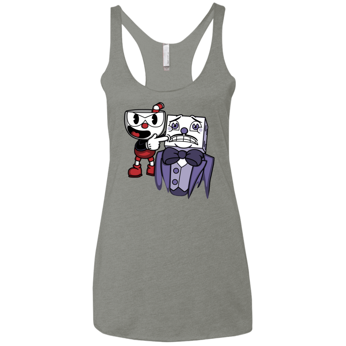 T-Shirts Venetian Grey / X-Small Dangerous Finger Women's Triblend Racerback Tank