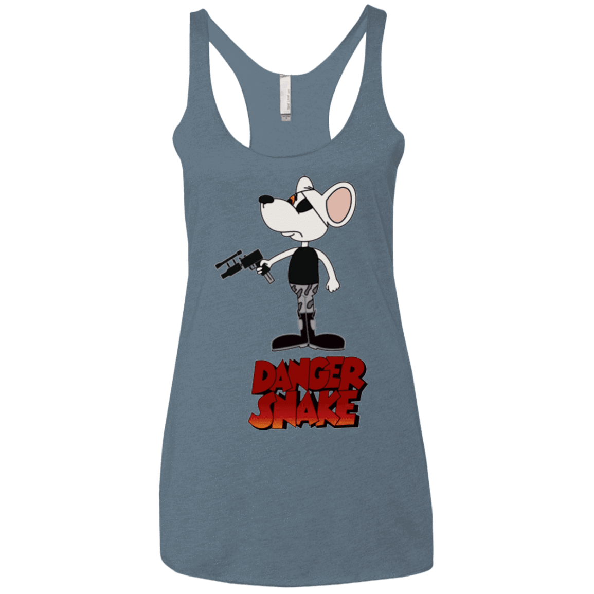 T-Shirts Indigo / X-Small Dangersnake Women's Triblend Racerback Tank