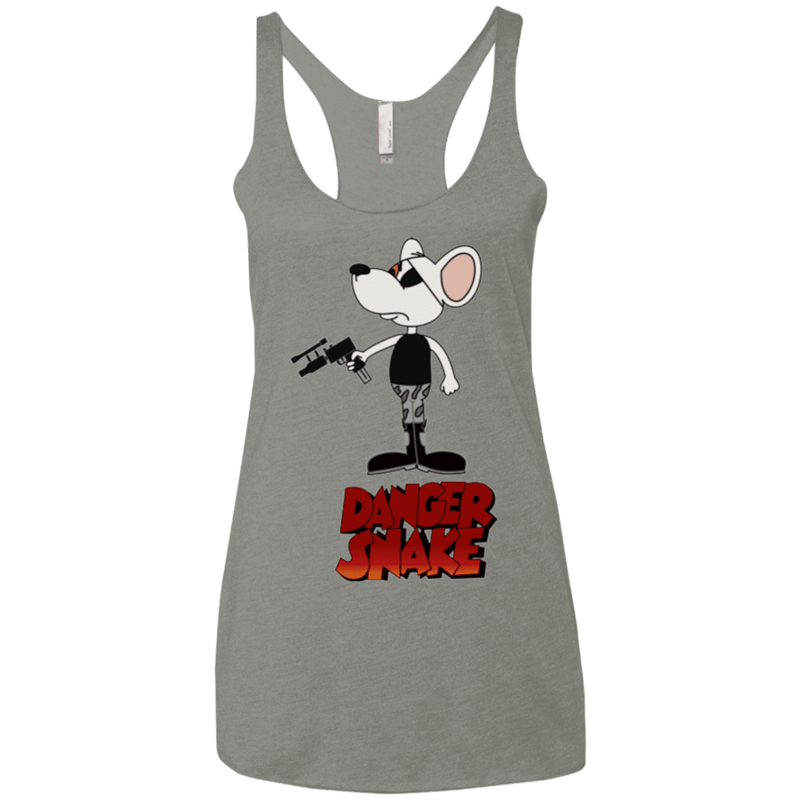 T-Shirts Venetian Grey / X-Small Dangersnake Women's Triblend Racerback Tank